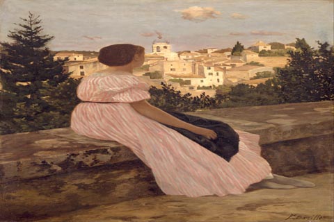 (Fr閐閞ic Bazille The Pink Dress)