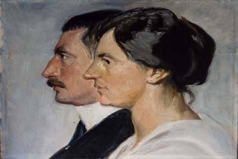 (Michael Ancher King Christian X and Queen Alexandrine of Denmark)