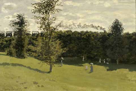 (Claude Monet Train in the Countryside)