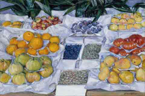 (Gustave Caillebotte Fruit Displayed on a Stand)