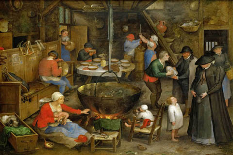 (Brueghel, Jan The Elder (1568-1625) -- Визит в крестьянский дом)GH