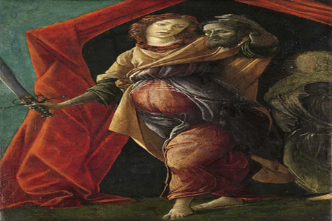 (Botticelli Sandro Judith met het hoofd van Holofernes 1497-1500)