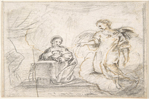 (Anonymous The Annunciation Angel Approaching From the Right)