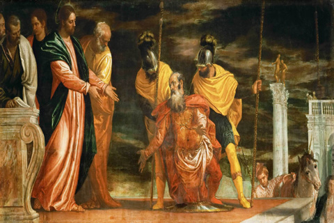 (Paolo Veronese -- Centurion of Capernaum who begs Jesus )