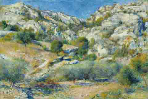 (Pierre Auguste Renoir Rocky Crags at L'Estaque)