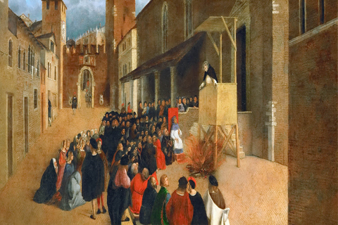 (Lorenzo Lotto -- Sermon of Saint Dominic in Rencanati)