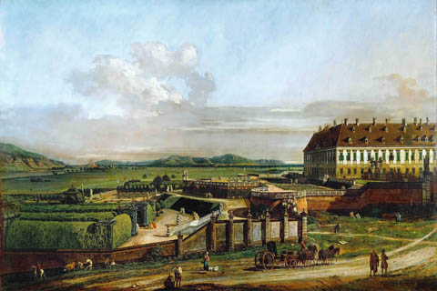 (Bernardo Bellotto (1721-1780) -- Schlosshof Castle as Seen from the North)