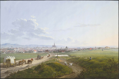 (Jakob Alt (1789–1872)-View of Vienna from the Spinner on the Cro)