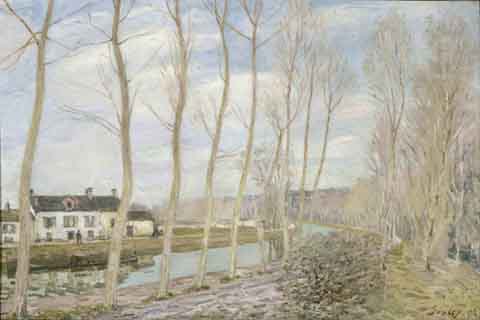 (Alfred Sisley The Loing's Canal)