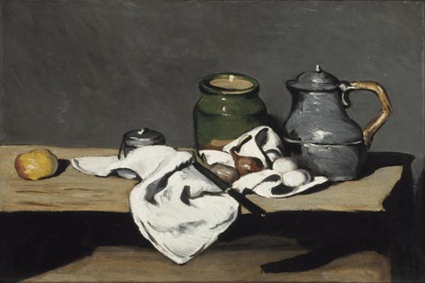 (Paul C閦anne Still life with kettle)