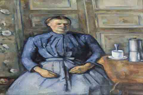(Paul C閦anne Woman with a Coffeepot)
