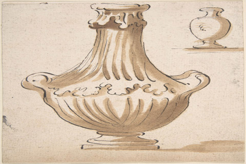 (Anonymous Design for a Vase two handles)
