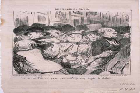 (Honoré Daumier (1808–1879)-Le Public du Salon Un jour où l'on ne paye pas…)