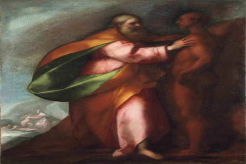 《创造亚当》-卡罗·科纳拉(Attributed to Carlo Cornara Italian (active Milan and environs) 1605-1673 The Creation of Adam.tif)