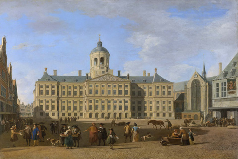 (Berckheyde Gerrit Adriaensz. Het stadhuis op de Dam te Amsterdam. 1693)