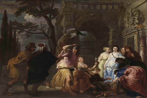 (Erasmus Quellinus II - Achilles and the daughters of Archimedes)