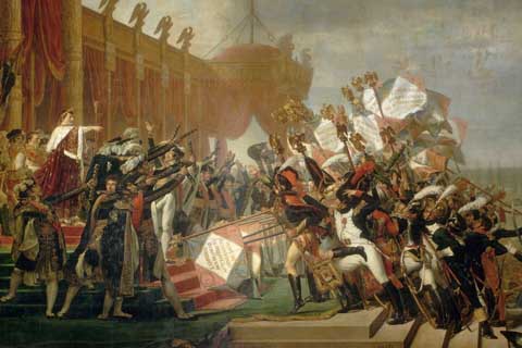 (1804年10月5日军队在五月广场向皇帝宣誓-雅克-路易·大卫-法国)