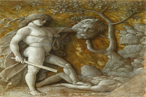 (Andrea Mantegna -- David with the head of Goliath)