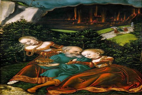 (Lucas Cranach the elder -- Lot and his Daughters)GH