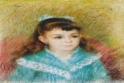 (Pierre-Auguste Renoir (1841–1919)-Portrait of a Young Girl (Elis)