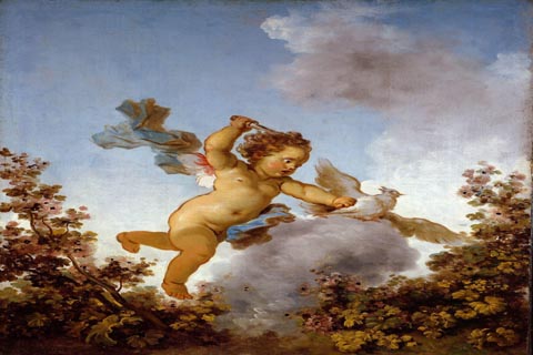(Jean-Honor¨¦ Fragonard - The Progress of Love Love the Avenger, 1790-1791