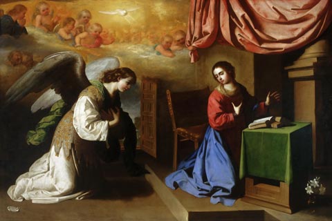 (Francisco de Zurbar¨¢n Spanish 1598-1664 The Annunciation.tif