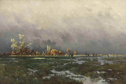 (Joseph Theodore Coosemans - Sunshine after the storm 2)