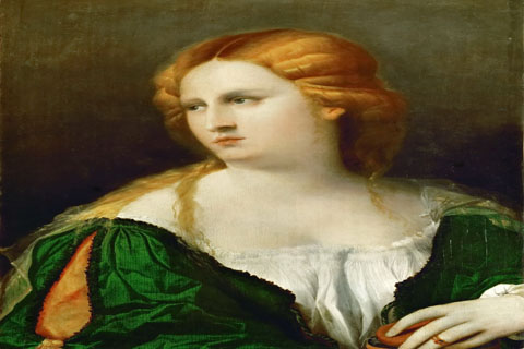 (Jacopo Palma, il vecchio -- The Lady in the green dress)