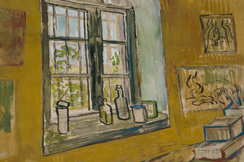 《窗台静物油画》-文森特·威廉·梵高(窗台静物油画-文森特·威廉·梵高-荷兰)