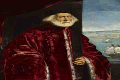 (Jacopo Robusti (Il Tintoretto) - Portrait of a Venetian Procurator, 16th century)
