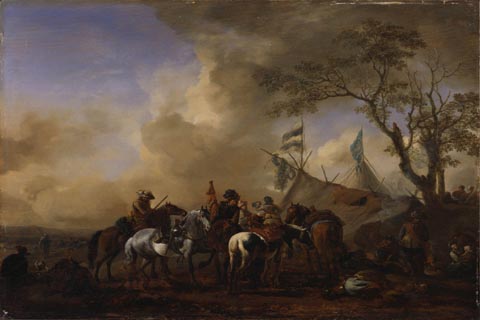 (Philips Wouwerman - The Cavalry Camp, 1638-1668)