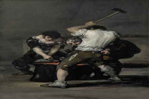 《表演者》-弗朗西斯科·德·戈雅·卢西恩特斯(Francisco Goya y Lucientes, de - La fragua)