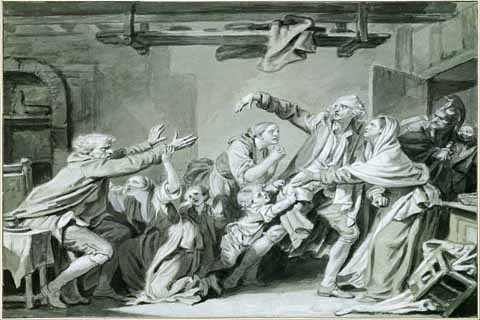 (Jean-Baptiste Greuze (1725–1805)-A Father Curses hos Ungrateful )