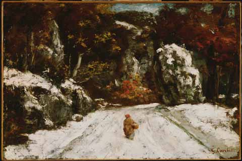 (Gustave Courbet (1819–1877)-Winter in the Jura)