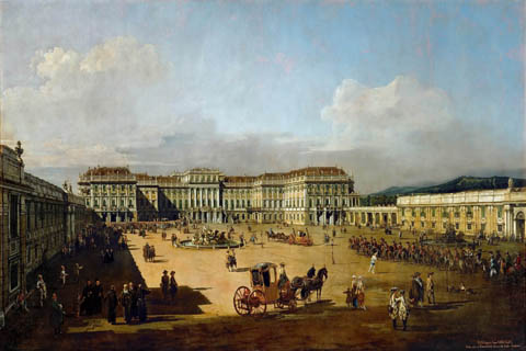 (Bernardo Bellotto (1721-1780) -- Schonbrunn Palace in Vienna)