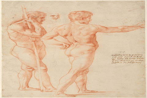 (Raphael (1483–1520)-Nude Studies, 1515)