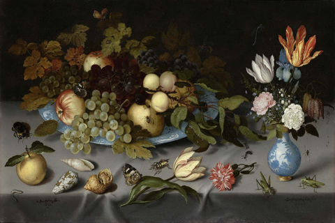 (Ast Balthasar van der Stilleven met vruchten en bloemen 1620-1621)