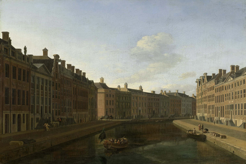 (Berckheyde Gerrit Adriaensz. De bocht van de Herengracht te Amsterdam 1685)