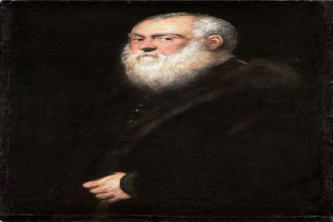 (Jacopo Tintoretto -- Portrait of an Elderly Man with a White Beard)