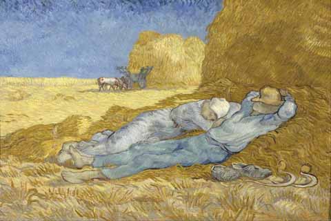(Vincent van Gogh The siesta (after Millet))