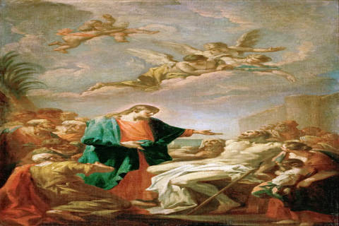 (Giovanni Antonio Pellegrini (1675-1741) -- Healing of the Paralytic)