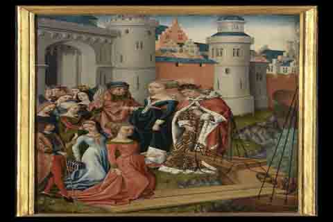 (Meester van de Ursulalegende - The Legend of Saint Ursula, the Church and the Synagogue d04)
