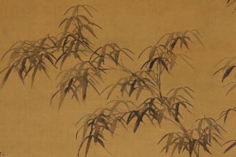 竹石图轴-谢庭芝