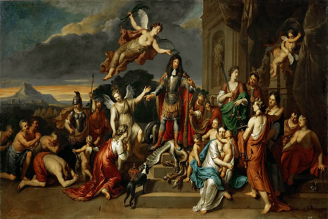 (Gerard Hoet (1648-1733) -- Allegory of the Reign of Emperor Leopold I)