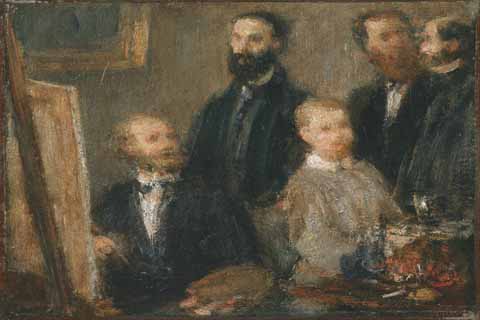 (Henri Fantin-Latour (1836–1904)-Manet in his Studio)