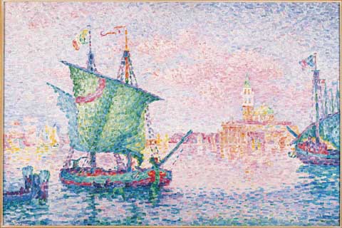 (Paul Signac (1863–1935)-Venice, The Pink Cloud, 1909)