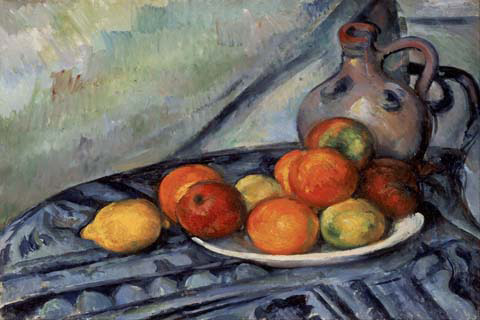 (Paul C閦anne Fruit and a Jug on a Table)