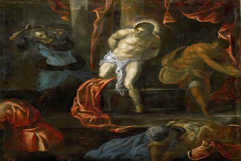 (Jacopo Tintoretto -- Flagellation of Christ)