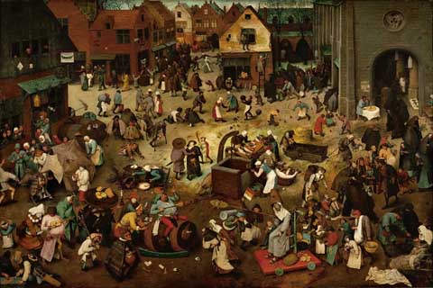 (Brueghel, Pieter The Elder -- Битва карнавала и поста)