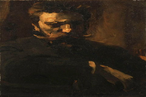 (Frank Duveneck American 1848-1919 Portrait of William Merritt Chase.tif)
